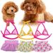 Meijuhuga 1 Set Pet Swimsuit Fastener Tape Comfortable Clear Printing Ins Summer Pet Bikini Dog Beach Pet Swimsuit Beach Party