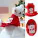 Pet Clothing Dog Cat Clothing Christmas Holiday Snowman Santa Red Dress