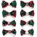 50PCS Dog Christmas Bows Movable Pet Dog Bowtie Dog Collar Christmas Accessories Pet Supplies for Small Dogs