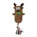 Caoirhny Christmas Pet Chew Toy for Gifts Funny Plush Cartoon Snowman/Reindeer/Santa Puppy Squeak Chew Toys 12.5 Inch