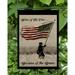 Home of The Free Rectangular Garden Flag 18 x 12