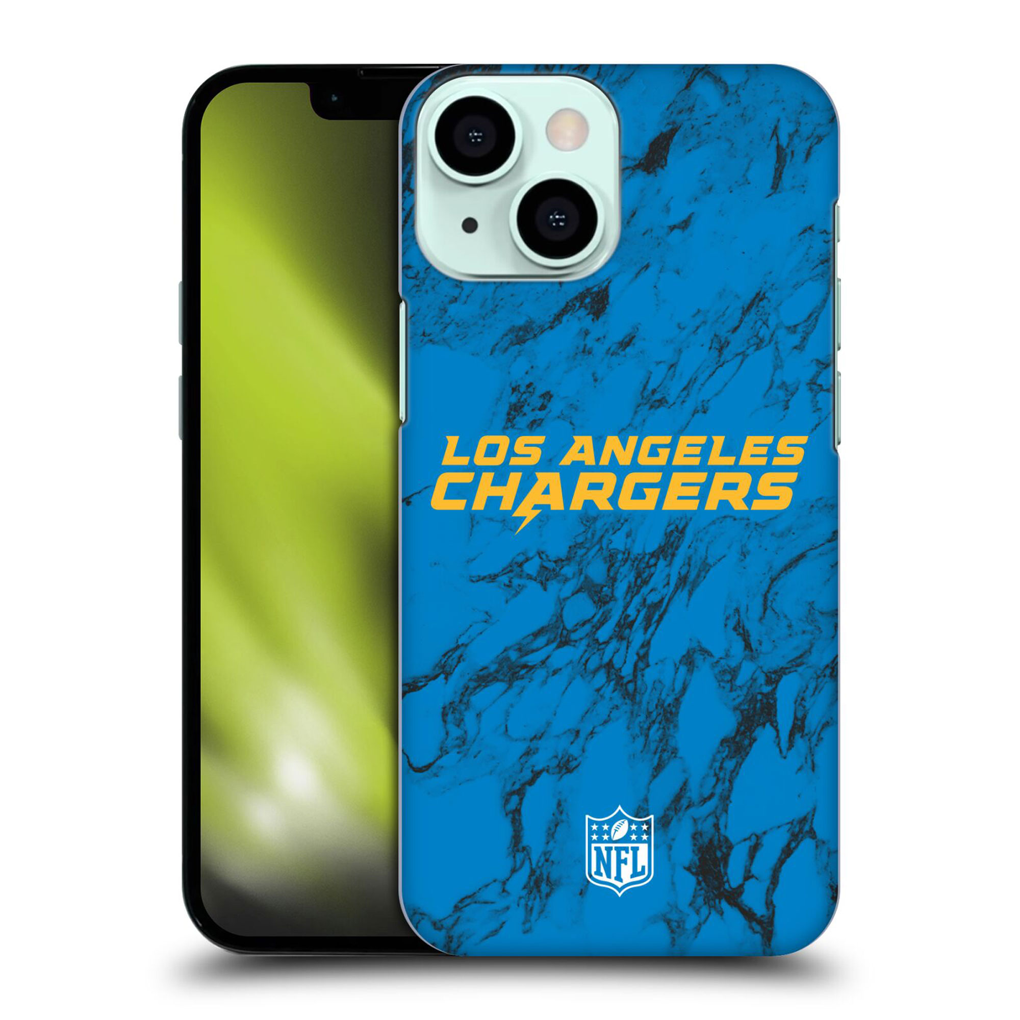 Los Angeles Chargers Hartschalen-Handyhülle aus farbigem Marmor - iPhone Image