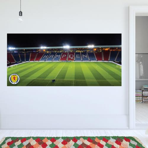 Schottland Hampden Park Stadion Wandaufkleber – 90 cm Breite x 40 cm Höhe