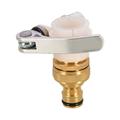 3/4 or 1/2 Universal Threaded Tap Gardening Water Hose Adapters Quick Pipe Connector Fittings Brass Tap Adapters For Washing Machine Kitchen Bathroom Basin Faucet (Style J)