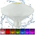 2Pcs LED Pool Light IP67 Waterproof Disco Bath Light Battery Powered Floating Pool Lights with 8 Color Changing Modes Underwater LED RGB Light Flashing Hot Tub Lights for Pool Fountain Party