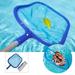 Riguas Pool Cleaning Net Pool Leaf Skimmer Net Cleaner Fine Mesh Skimming Pool Net with 5-Section Telescopic Pole Cleaning Swimming Pool Garden Pond Hot Tub Spa Pool Skimmer Net