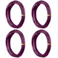 Trayknick Flexible Bonsai Wire 4 Rolls 10m Bonsai Wire Set Anodized Aluminum Bendable Colorful Diy Garden Plants Cable Metal Bonsai Training Shaping Tool Kit