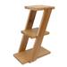 HEMOTON 1Pc Multi-layer Bamboo Flower Rack Chic Desktop Plant Stand Home Storage Shelf