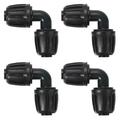 4Pack Drip Irrigation Fittings Elbow Connectors for 1/2 Inch Tubing(16mm OD)