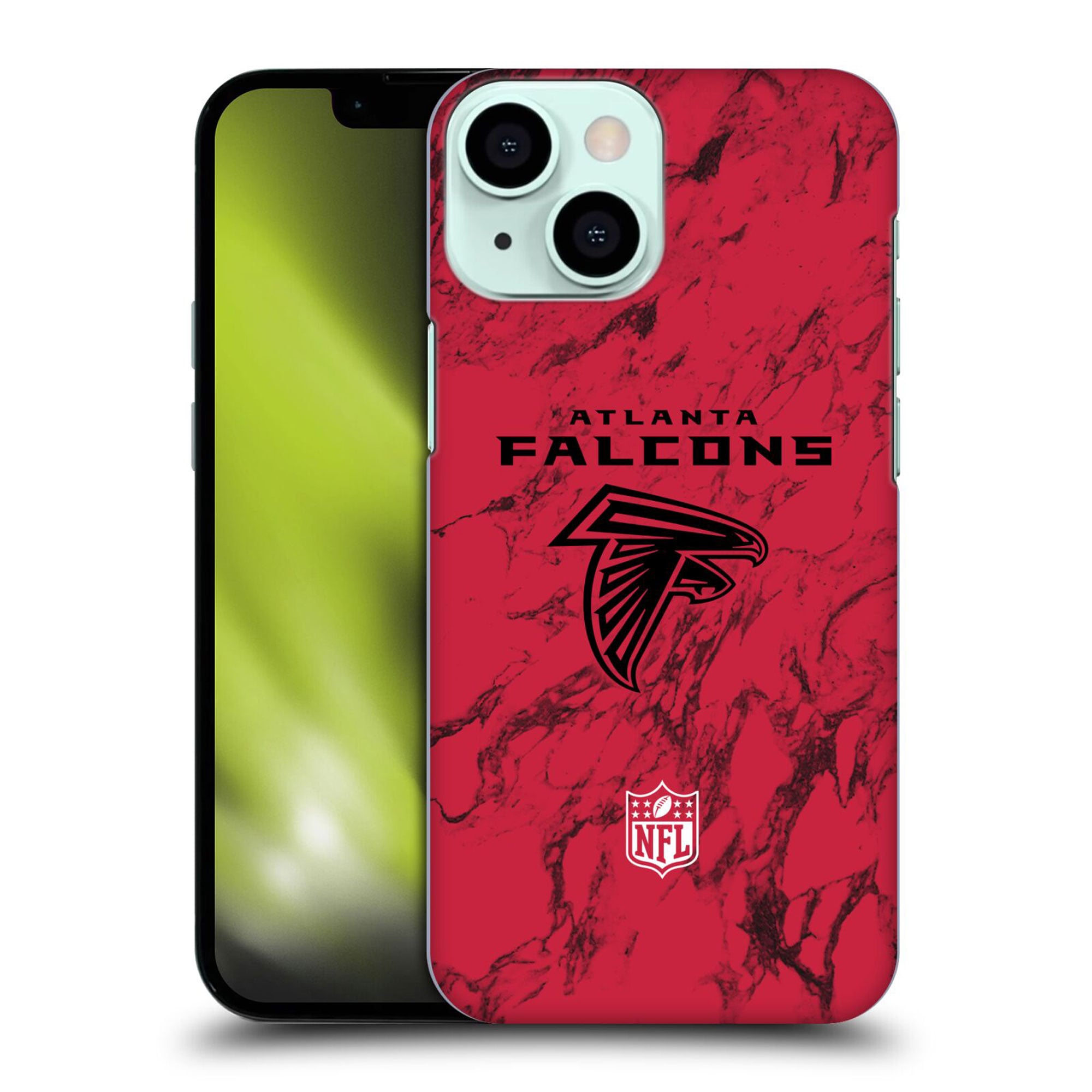 Coque Atlanta Falcons rigide en marbre coloré - iPhone