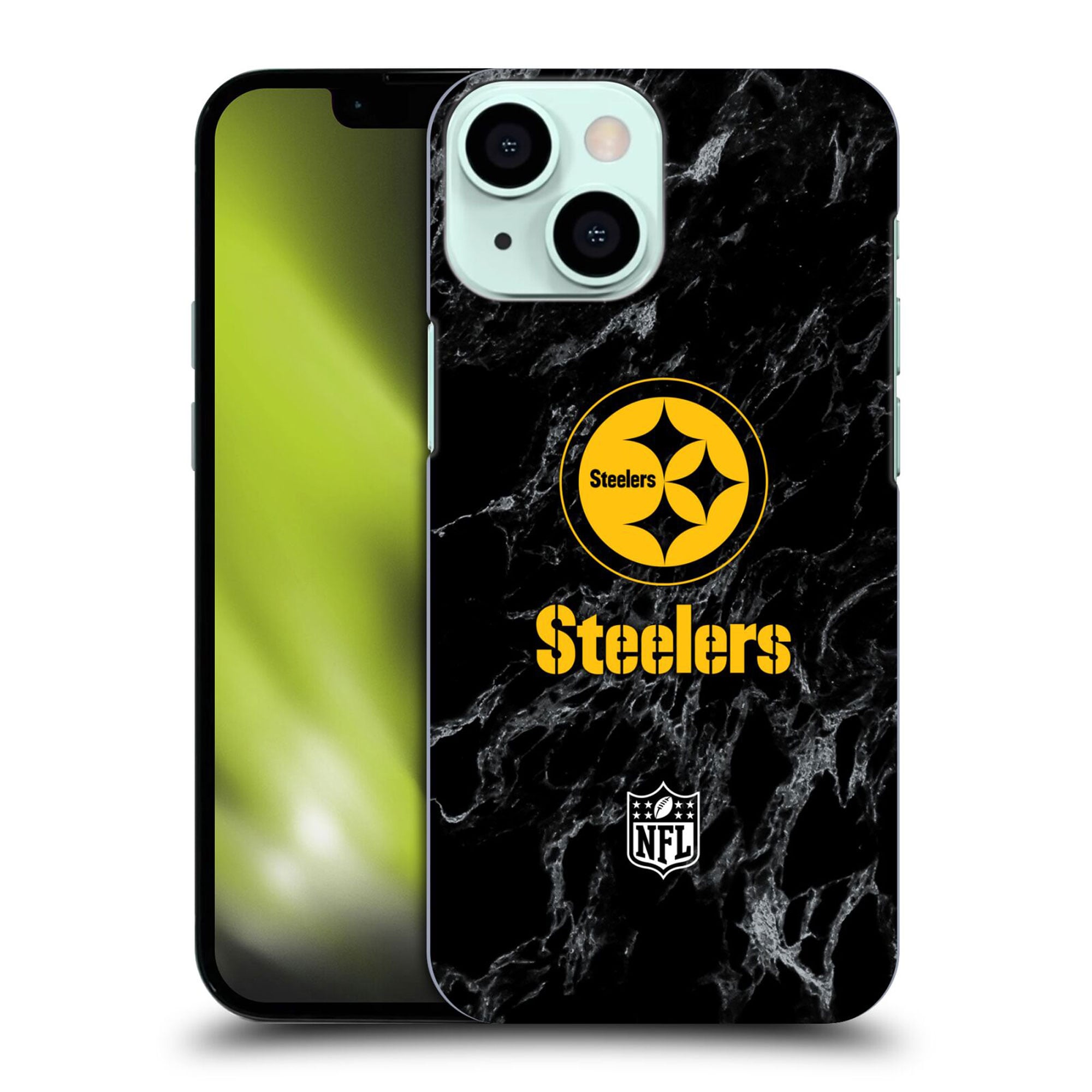 Coque Pittsburgh Steelers rigide en marbre coloré - iPhone
