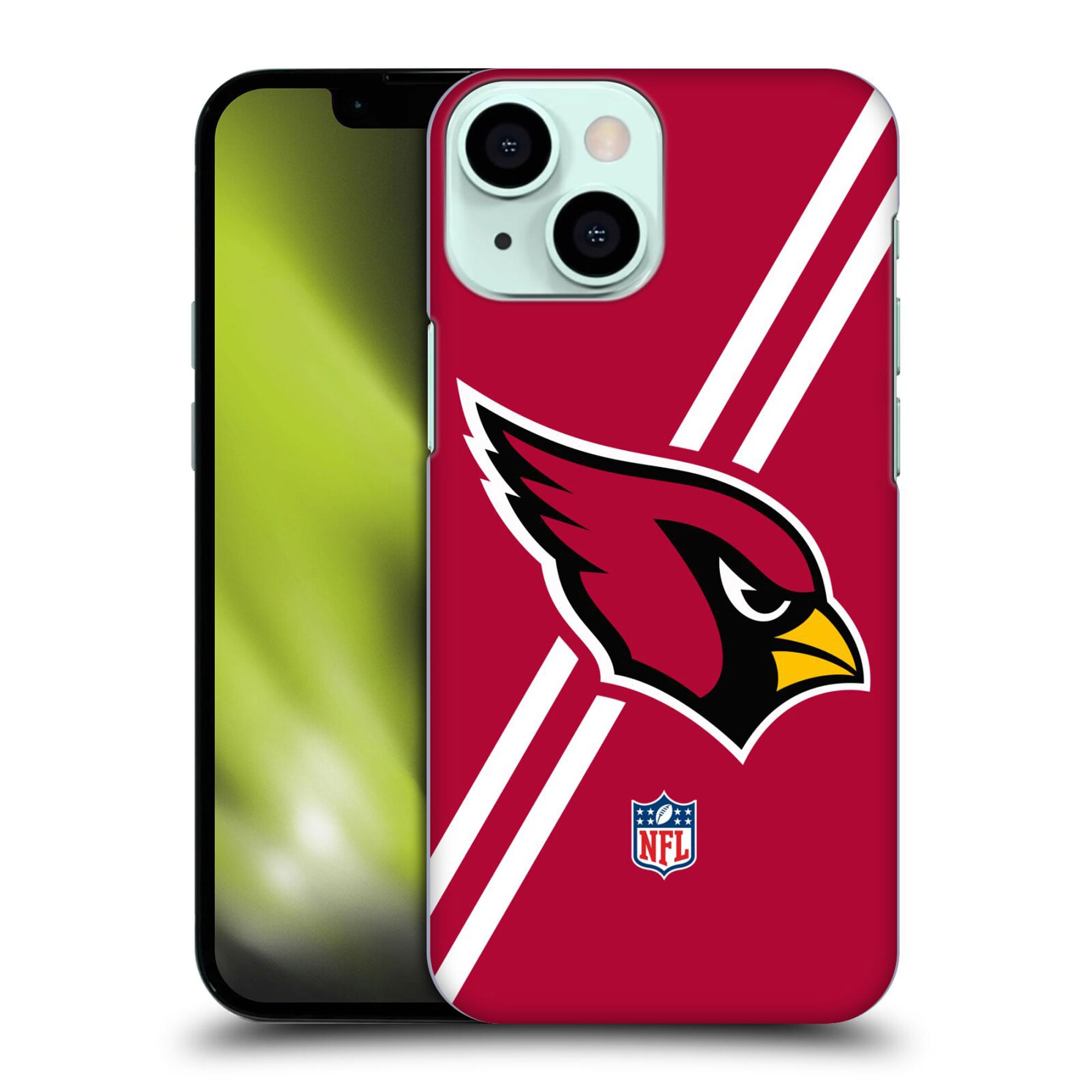 Coque Arizona Cardinals rigide avec logo à rayures - iPhone