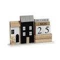 Back to School Savings! Feltree Desk Calendar 2023-2024 Wooden Cards Perpetual Calendar Month Date Display Classroom Office Decor for Men Women