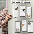 Xinhuadsh 6Pcs Cartoon Magnetic Note Pads Convenient Eco-Friendly Safe Versatile Home Time-saving Note Pads for Fridge