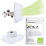 JJ Home Goods Air Vent Filters - 20 x118 makes 50 Filters w/ 197 Installation Tape Air Vent Filters for Home Ceiling Floor Electrostatic MERV 8 Media for AC HVAC Air Duct Filter Register & Grilles