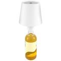 Summerkimy LED Wine Bottle Lamp 3 Colors Dimmable Wine Bottle Light Touch Control Cordless Table Lamp 4000mAh USB Rechargeable Table Light Portable Night Light for Bar Restaurant Bedroom Patio Camping