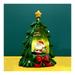 Green Christmas Tree Night Light Decorative Resin Xmas Tree Nightlight with Lamp for Sleeping Bedroom Desk Table Ornament