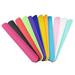 12Pcs Rainbow Slap Bracelets Color Silicone Bracelet for Kids Boys Girls Party Favors (Mixed Color)