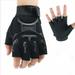 Dorkasm Kids Fingerless Gloves Unisex Fingerless Gloves Kids Weight Lifting Football 4-10 Years Old Half Finger Training Cycling Sport Non-Slip Fingerless Half Finger Warming Gloves Fitness Black M