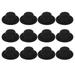 12 pcs Mini Tops Hat Miniature Doll Hat Snowman Craft Top Hat Doll Top Hat Decor