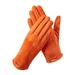 Manxivoo Gloves for Cold Weather Womens Sports Gloves Outdoor Cycling Work Solid Color Gloves Motorcycle Gloves Orange One Size