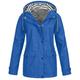 snowsong Coats for Women Winter Coat Plus Jacket Outdoor Windproof Hooded Solid Women Coat Rain Raincoat Women s Coat Rain Jacket Women Jackets for Women Trench Coat Women Blue 4XL