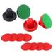 air hockey paddles 16PCS 76MM Air Hockey Pushers Pucks Replacement for Game Tables Goalies Header Kit Air Hockey Equipment Accessories (Red Dark Blue)