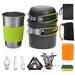 Lixada Camping Cookware Set Portable Mess Kit for Backpacking Non-Toxic and Safe to Use Ideal for Solo Camping