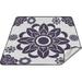 GZHJMY Gorgeous Mandala Blue Large Outdoor Beach Blanket Waterproof Foldable Sandproof 3-Layer Picnic Mat for Camping Hiking Travel Park Concerts 78 X 78