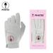 PINKTEE Golf Glove for Women Ladies Gloves Left Hand Cabretta Leather with Ball Marker Full Finger Fit Size s m L Xl