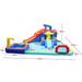 10 in1 Inflatable Slide Water Park Bouncing House Water Park with Splash Pool & Water Gun & Basketball & Climbing Wall & Dual Pools & Soccer Blow Up Bounce House for Endless Summer Fun