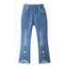 Fall Savings! 2023 TUOBARR Toddler Girl Jean Baby Girls and Toddler Super-Soft Stretch Denim Jeggings Toddler Girl Jean Sky Blue 4-5 Years