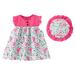 Clearance! SDJMa Little Girl Summer Dresses Bohemia Floral Ruffle Sleeveless Kids Casual Beach Party A-Line Dresses + Floral Hat