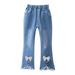 Fall Savings! 2023 TUOBARR Toddler Girl Jean Baby Girls and Toddler Super-Soft Stretch Denim Jeggings Toddler Girl Jean White 9-10 Years