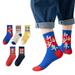 ZMHEGW Toddler Boys Girls Letter Print Socks Socks Boy 3 To 16 Years Pack Of 5 Pairs Crew Socks Funny Gifts Kids Boys Socks 3-4 Years Toddler Boy Boot Socks Big Little Socks Young Girl Gift