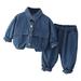 Holiday Clearance Gift Sets! Pejock Toddlers and Baby Boys 3-Piece Playwear Set Cute Long Sleeve Shirt Long Pant Sweater Coat Sets Baby Boy Fall Clothes Kids Loungewear Sets Sweatsuits