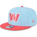 Men's New Era Light Blue/Red Washington Commanders Two-Tone Color Pack 9FIFTY Snapback Hat