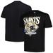 Men's New Era Black Orleans Saints Big & Tall Helmet T-Shirt