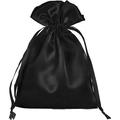 50 Pack 6x9.5 Black Satin Bags Small Gift Bags Jewelry Bags Drawstring Pouch Wedding Favor Bags Baby Shower Bags Party Favor Bags Satin Gift Bags