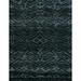 Ahgly Company Indoor Rectangle Abstract Blue Moss Green Abstract Area Rugs 4 x 6