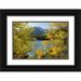 Bush Marie 32x23 Black Ornate Wood Framed with Double Matting Museum Art Print Titled - CO Rocky Mts Bear Lake and Longs Peak autumn