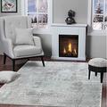 GLORY RUGS Modern Abstract Area Rug 8x10 Cream Gold Faded Soft for Living Room Bedroom Home and Office