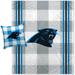 Pegasus Carolina Panthers Gray Plaid Stripes Blanket and Pillow Combo Set