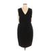 DKNYC Casual Dress - Sheath V-Neck Sleeveless: Black Dresses - Women's Size 16