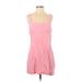 Madewell Casual Dress - Shift Square Sleeveless: Pink Print Dresses - Women's Size 4