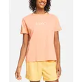 Women's Roxy Womens Noon Ocean Crew Neck T-Shirt - Papaya Punch - Size: 6