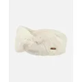 Women's Barts Womens Breanne Faux Fur Knotted Headband - Cream - Size: ONE size