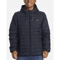 Men's Quiksilver Mens Scaley Hooded Puffer Jacket - Navy - Size: 42/Regular