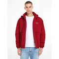 Windbreaker TOMMY JEANS "TJM TONAL FLAG JACKET" Gr. M, rot (magma red) Herren Jacken Windbreaker