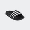 Badesandale ADIDAS SPORTSWEAR "AQUA ADILETTE", Gr. 31, schwarz-weiß (core schwarz, cloud weiß, core schwarz), Synthetik, sportlich, Schuhe Badelatschen Pantolette